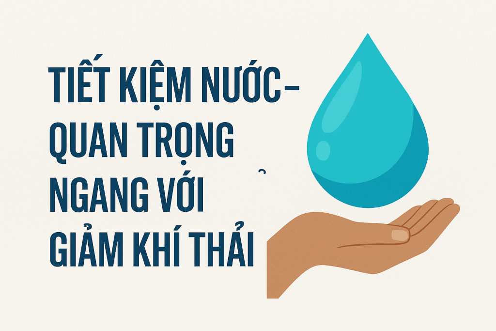 Tiết kiệm nước – Quan trọng ngang với giảm khí thải